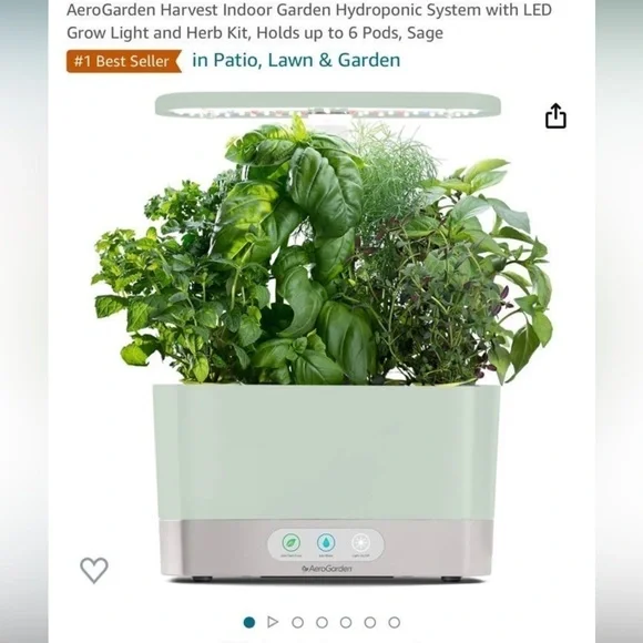 AeroGarden Harvest in Sage— Excellent Condition! - Picture 2 of 3